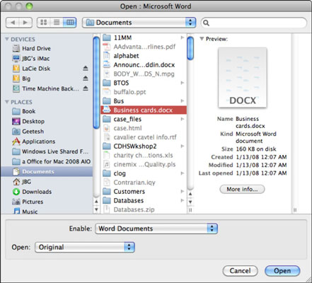 Open Microsoft Office Documents On Mac